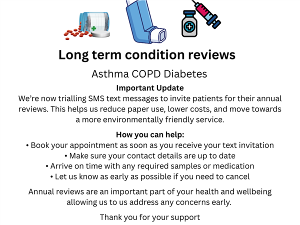 Long Term Condition Reviews