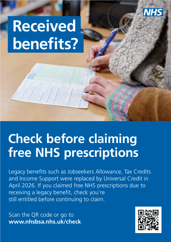Benefits NHS Perscriptions